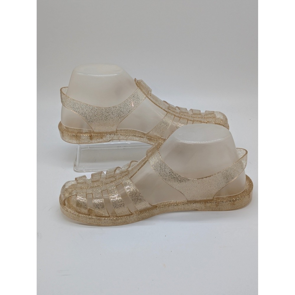 Women's Poppy Ankle Strap Jelly Sandals - Wild Fable™ Light Gold Sz 6 NWT